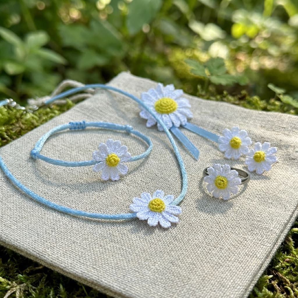 svatební šperky kopretina